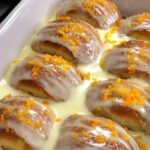 Involtini di panna acida all'arancia