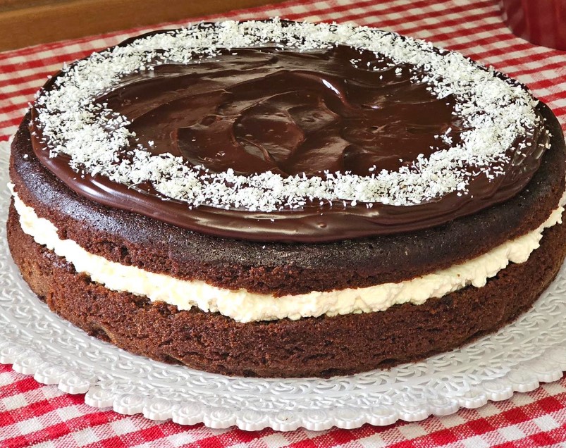 TORTA AL CIOCCOLATO E COCCO